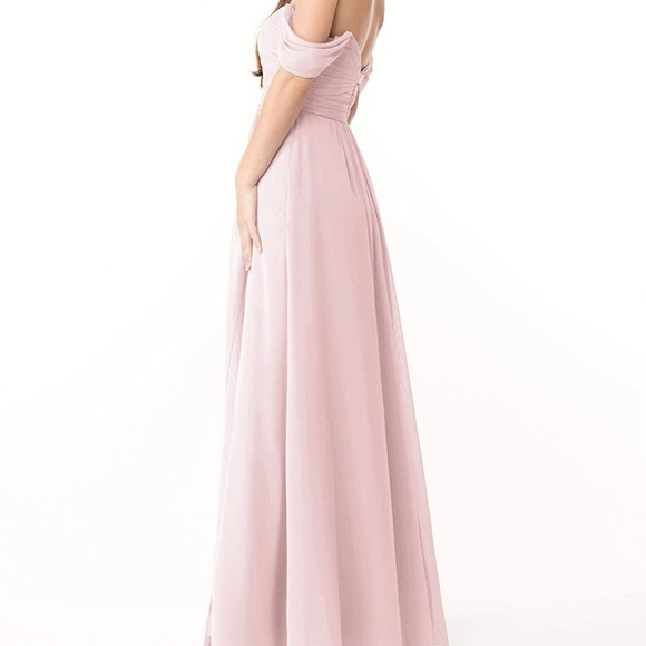 NEW WITH TAGS STILL IN THE BAG Azazie dress in light blush pink size 8 - Picture 3 of 6